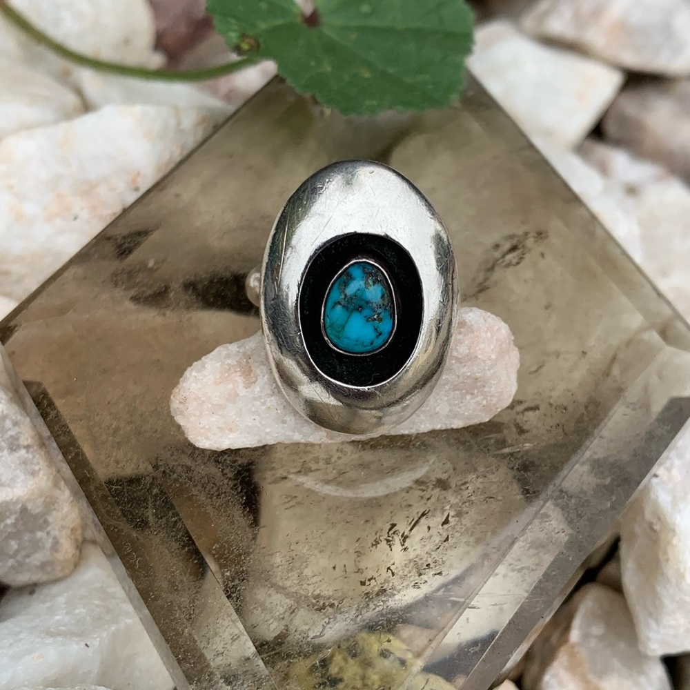 Sterling Silver Ring with Turquoise Stone